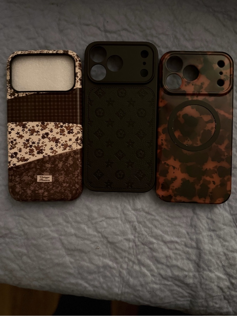Source Unknown Purple Patchwork Floral Phone Case